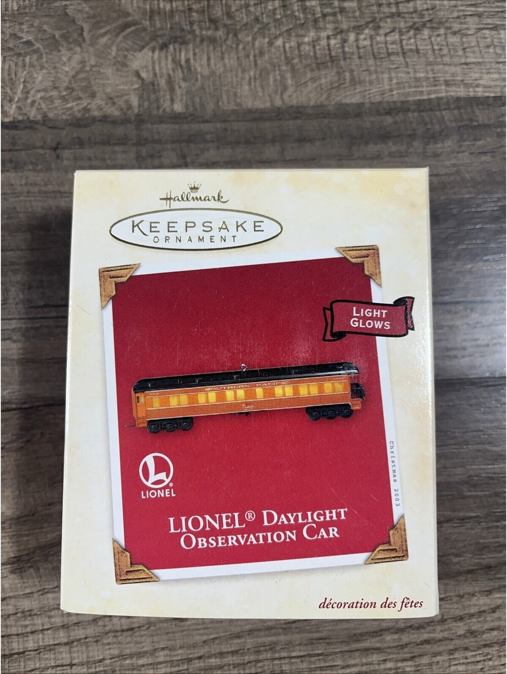 Hallmark Keepsake Ornament Lionel "Daylight Observation Car" Die-Cast Metal 2003